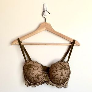VICTORIAS SECRET lace mesh velvet bra